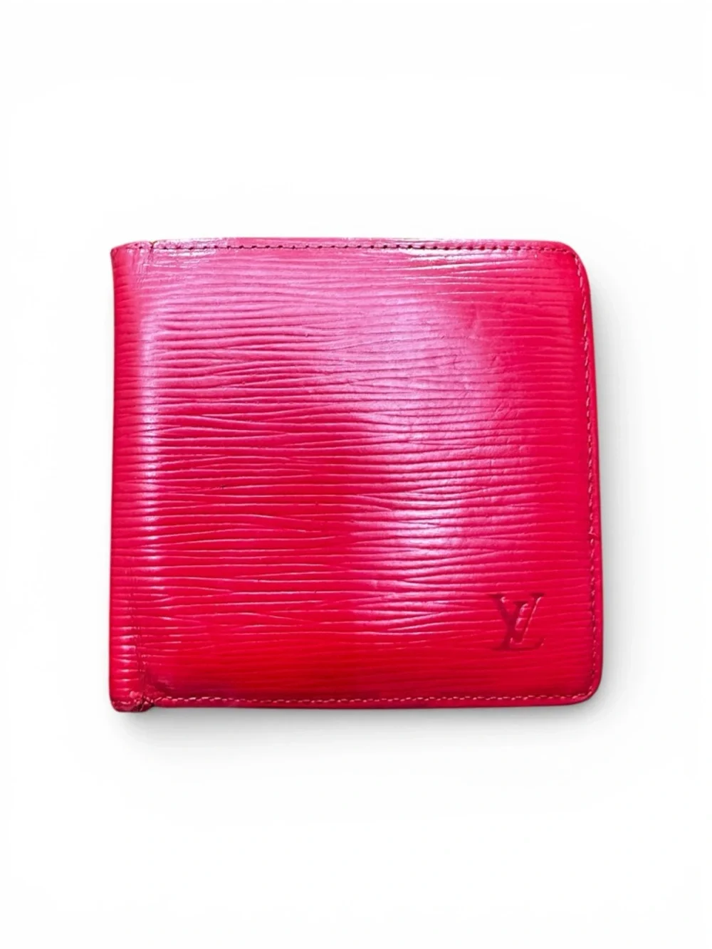 Vintage Louis Vuitton Red Epi Leather Bifold Wallet